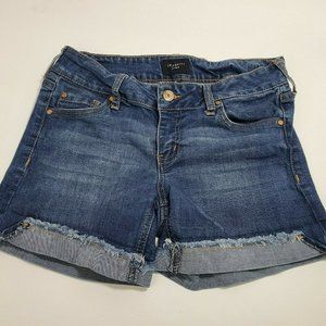 Stretch Denim Jean Shorts Mid Rise N33-0578PM